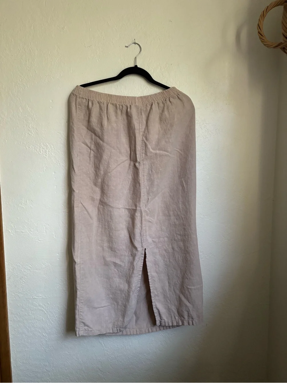 Color Me Cotton Midi Skirt in Taupe